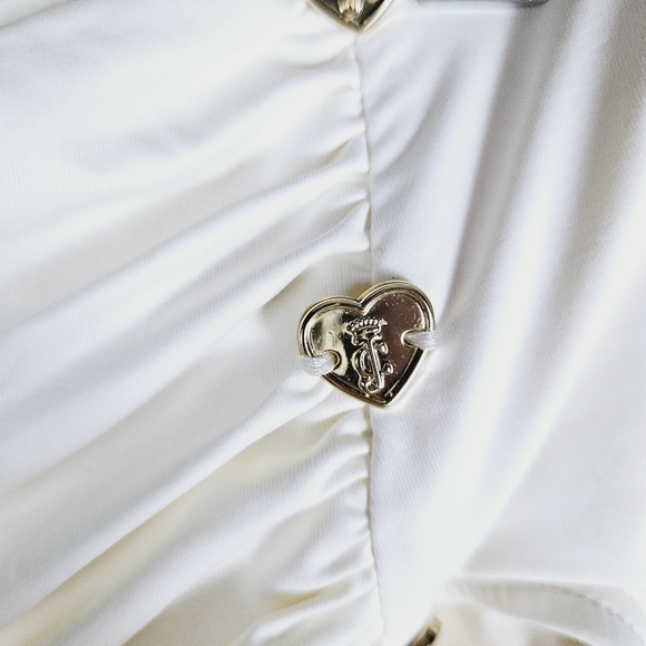 JUICY COUTURE | button sheath ruched bikini swim bathing suit bottoms - Picture 2 of 8